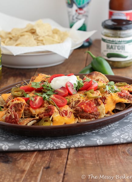 Loaded Nachos with Homemade Chili Sauce