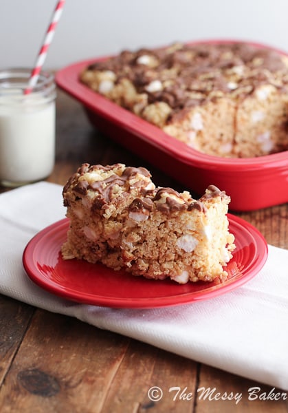 Peanut Butter Snickers Rice Crispy Treats-4838