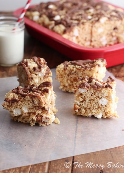 Peanut Butter Snickers Rice Crispy Treats-4850