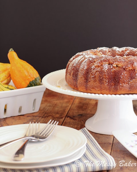 Maple Syrup Iced Coffee Bundt Cake - Feasting Is Fun