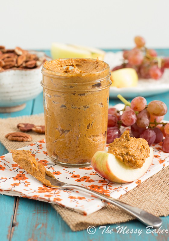 Toasted Pecan Pumpkin Butter | www.themessybakerblog.com -8951