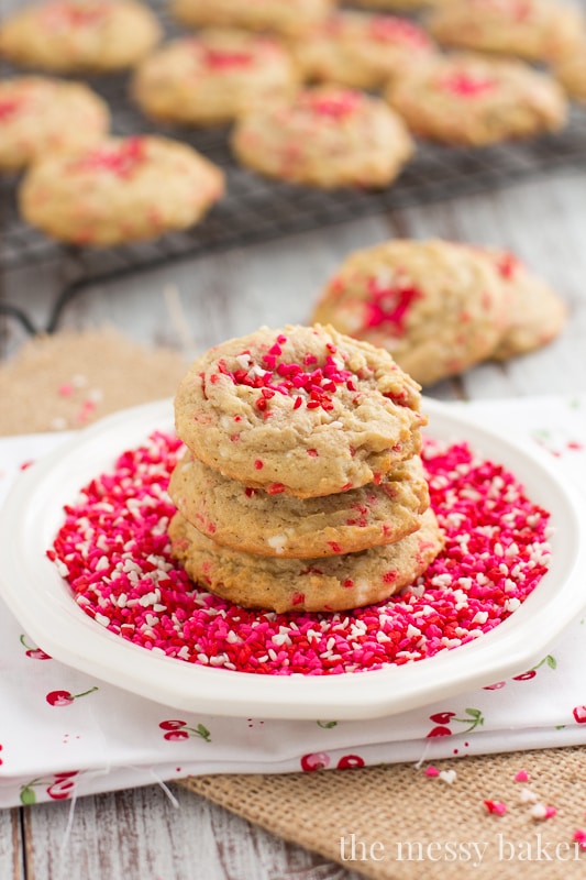 Cream Cheese Funfetti Cookies from www.themessybakerblog.com