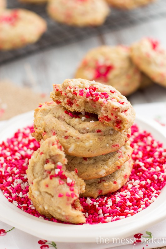 Cream Cheese Funfetti Cookies from www.themessybakerblog.com