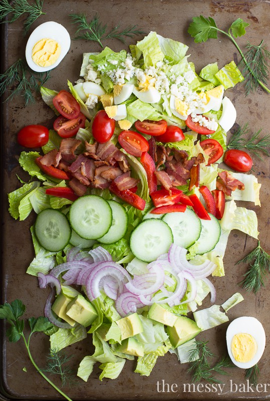 Cobb Salad with Fresh Herbs | www.themessybakerblog.com