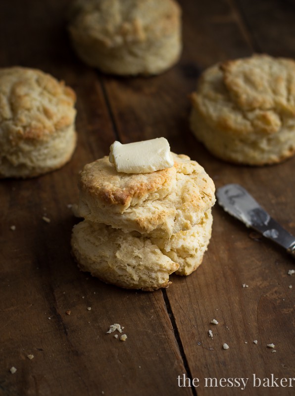 Mile-High Buttermilk Biscuits {A Tutorial} | www.themessybakerblog.com
