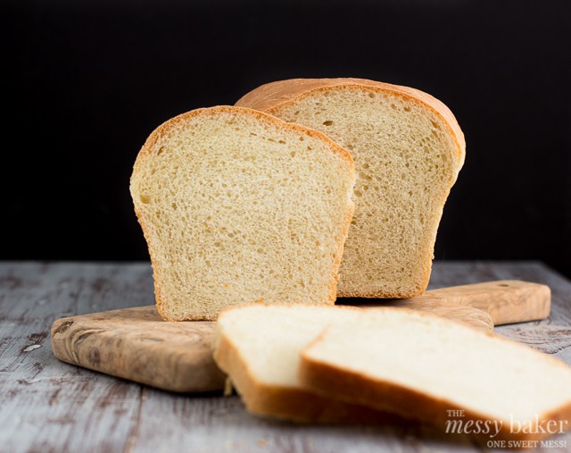 Simple White Bread | www.themessybakerblog.com