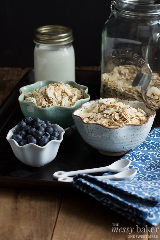 Toasted Coconut Muesli | www.themessybakerblog.com