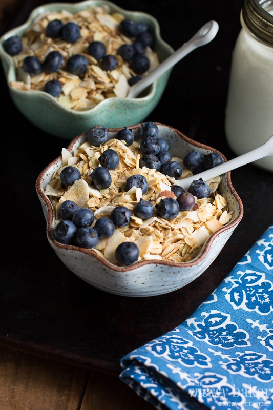 Toasted Coconut Muesli | www.themessybakerblog.com