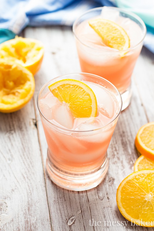 Cranberry Orange Crush Cocktail | www.themessybakerblog.com