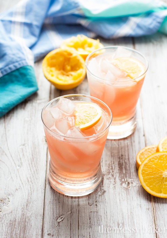 Cranberry Orange Crush Cocktail | www.themessybakerblog.com