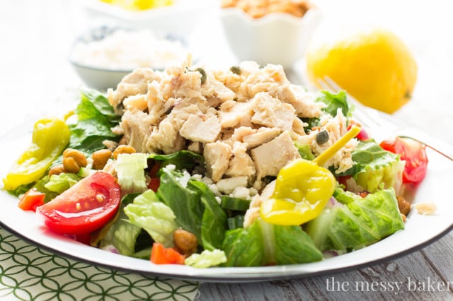 Mediterranean Chopped Salad with Tuna