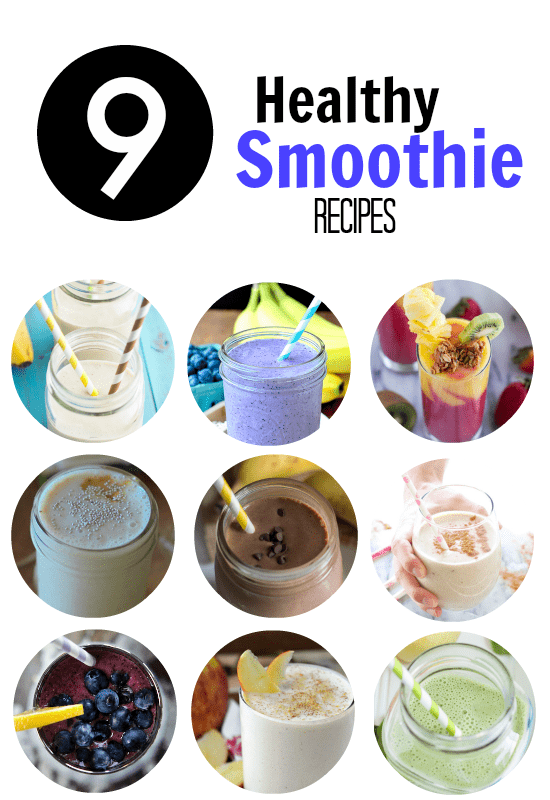 Nine Healthy Smoothie Recipes | www.themessybakerblog.com