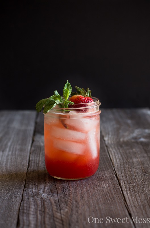 Strawberry Jam Bourbon Smash