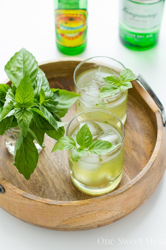 Basil Ginger Gin Fizz