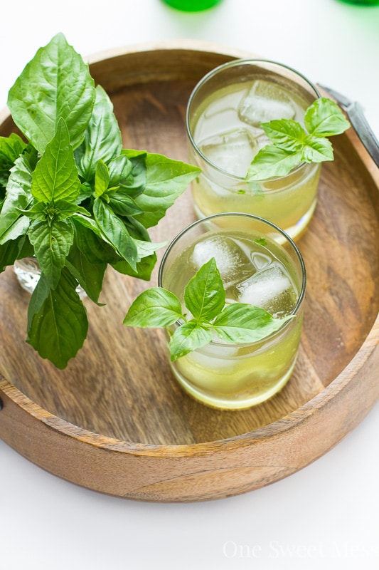 Basil Ginger Gin Fizz