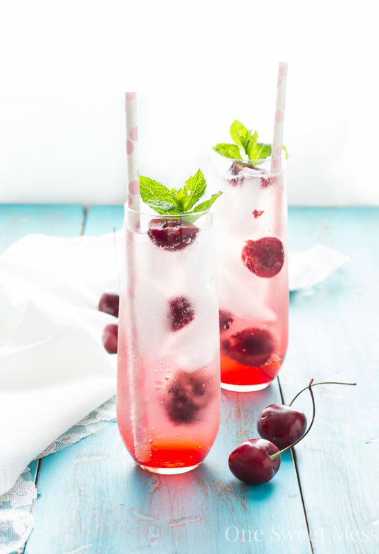 Cherry Kissed Prosecco Spritzer