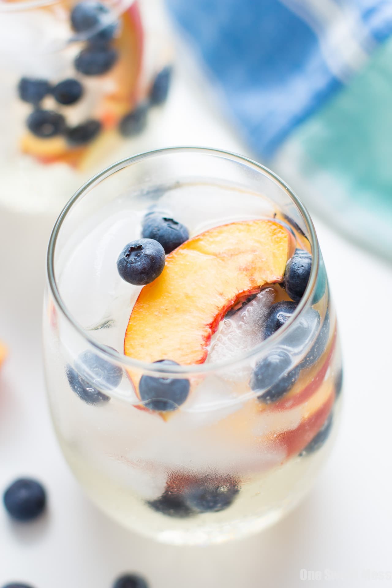 Blueberry Peach Sangria