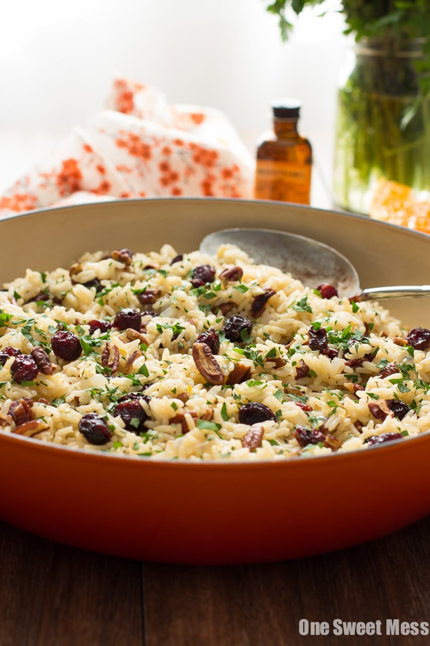 Cranberry-Orange Rice Pilaf with Toasted Pecans