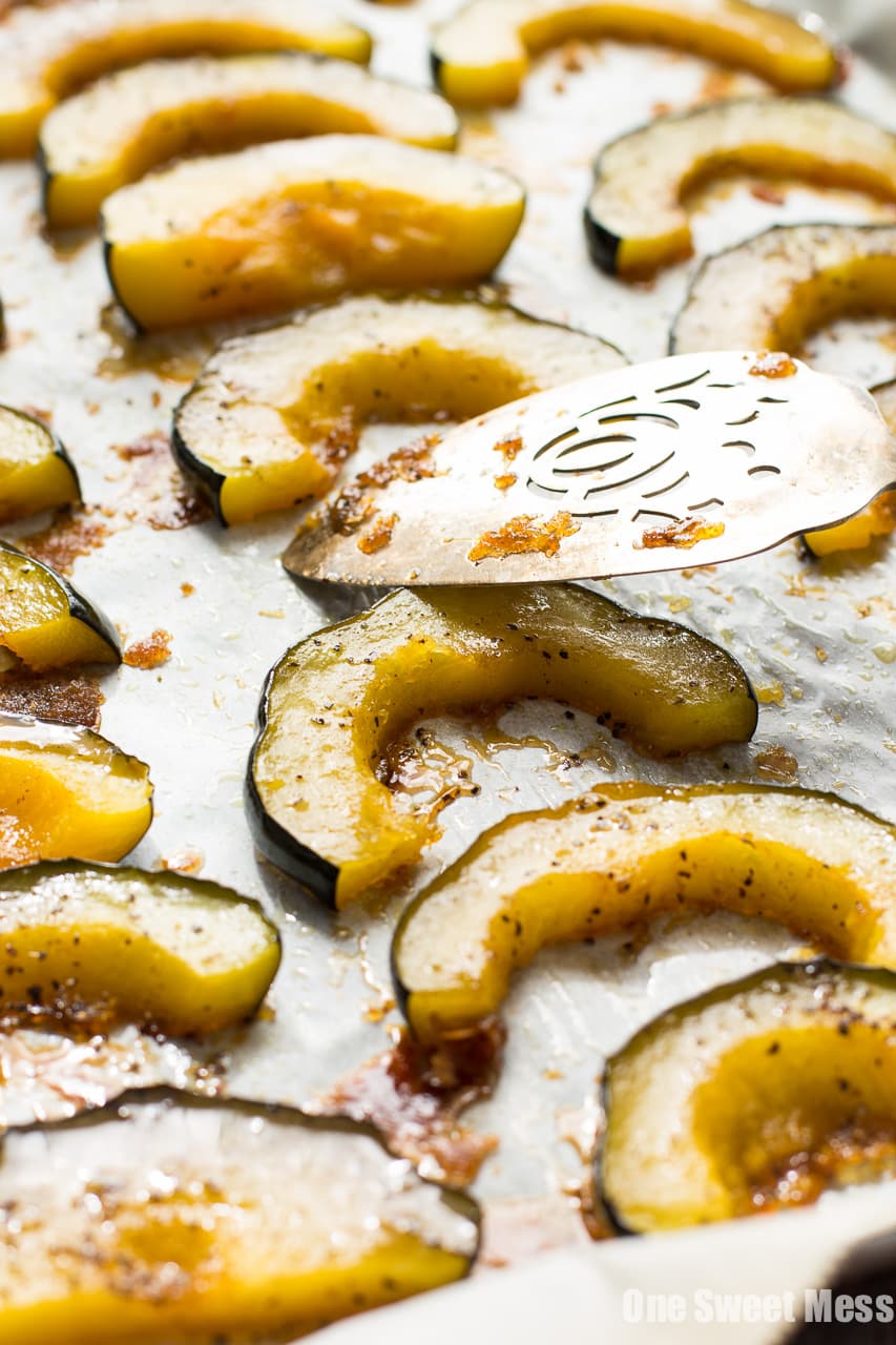 Brown Butter + Brown Sugar Roasted Acorn Squash