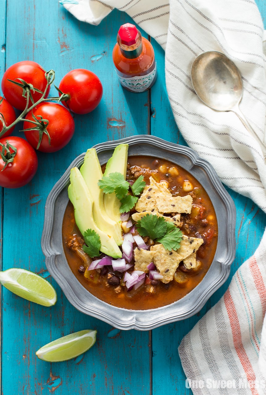 Chorizo Taco Soup