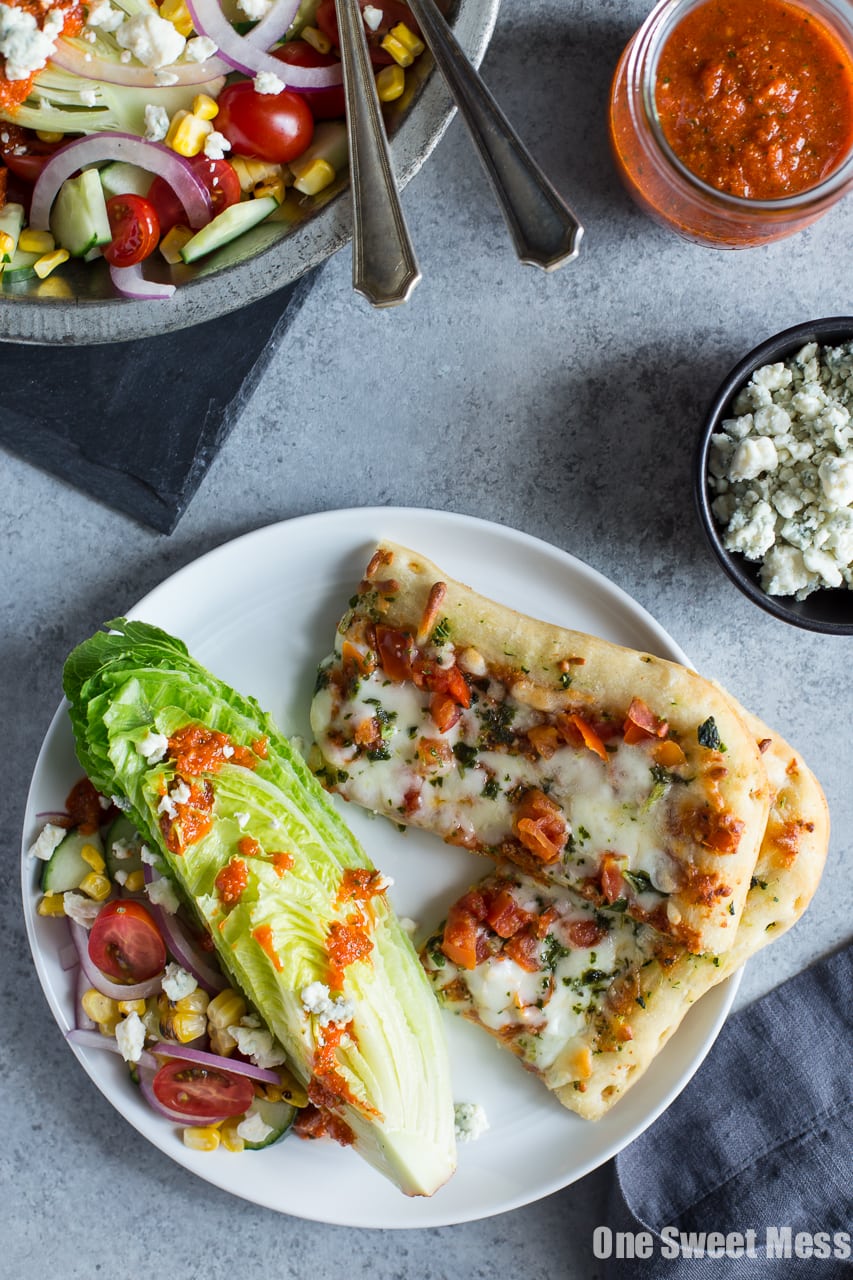 Grilled Corn & Tomato Salad with Roasted Red Pepper Vinaigrette