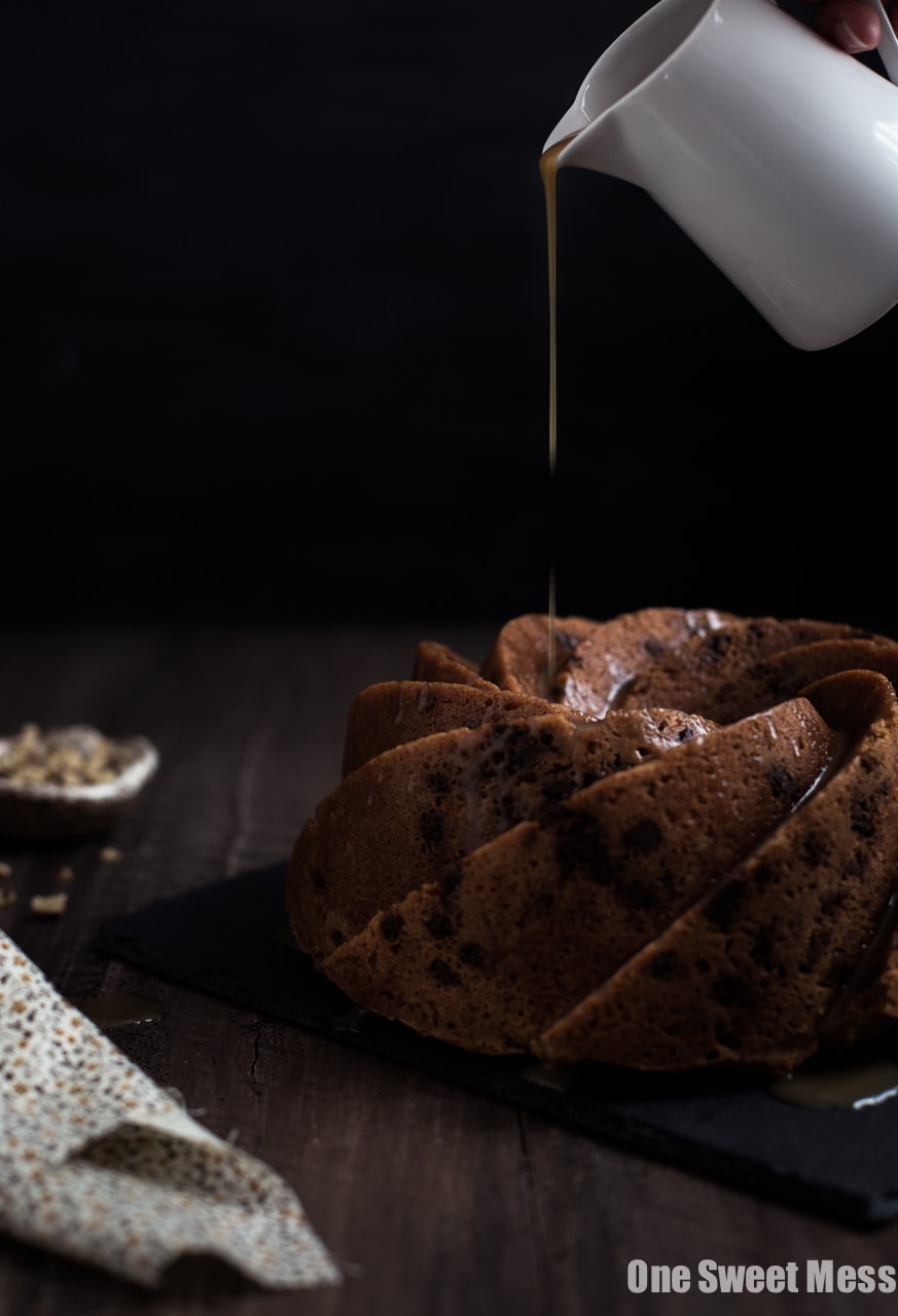 Cinnamon Brown Sugar Bundt Cake with Butterscotch Rum Glaze