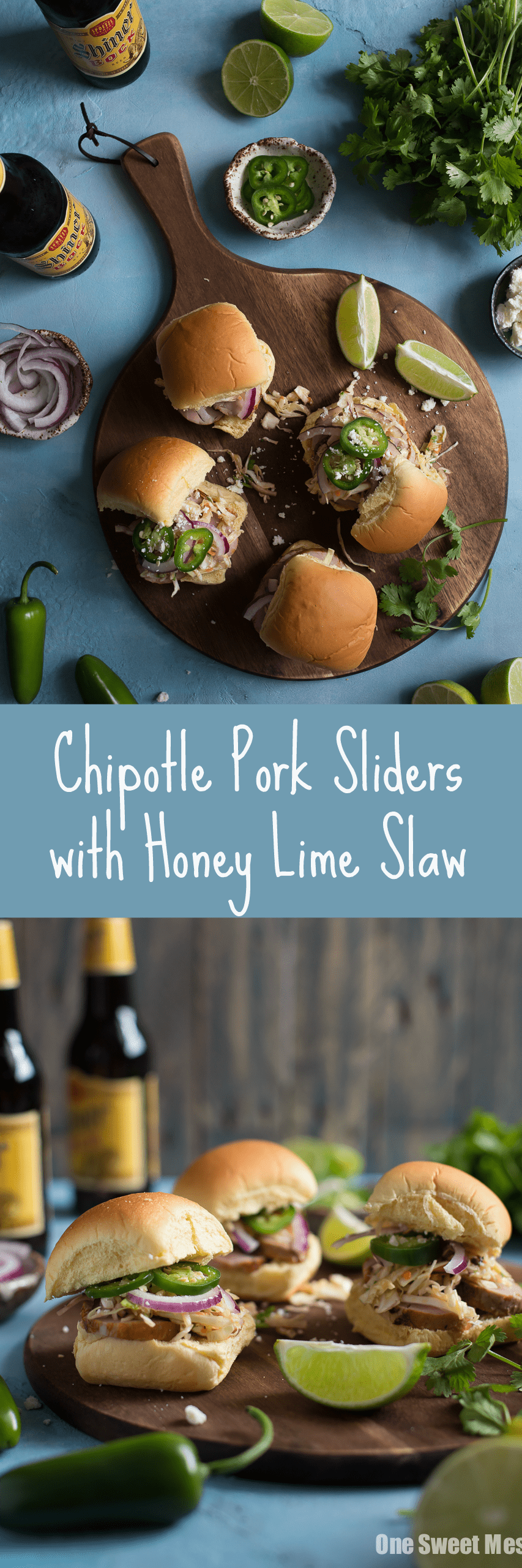 Chipotle Pork Sliders with Honey Lime Slaw