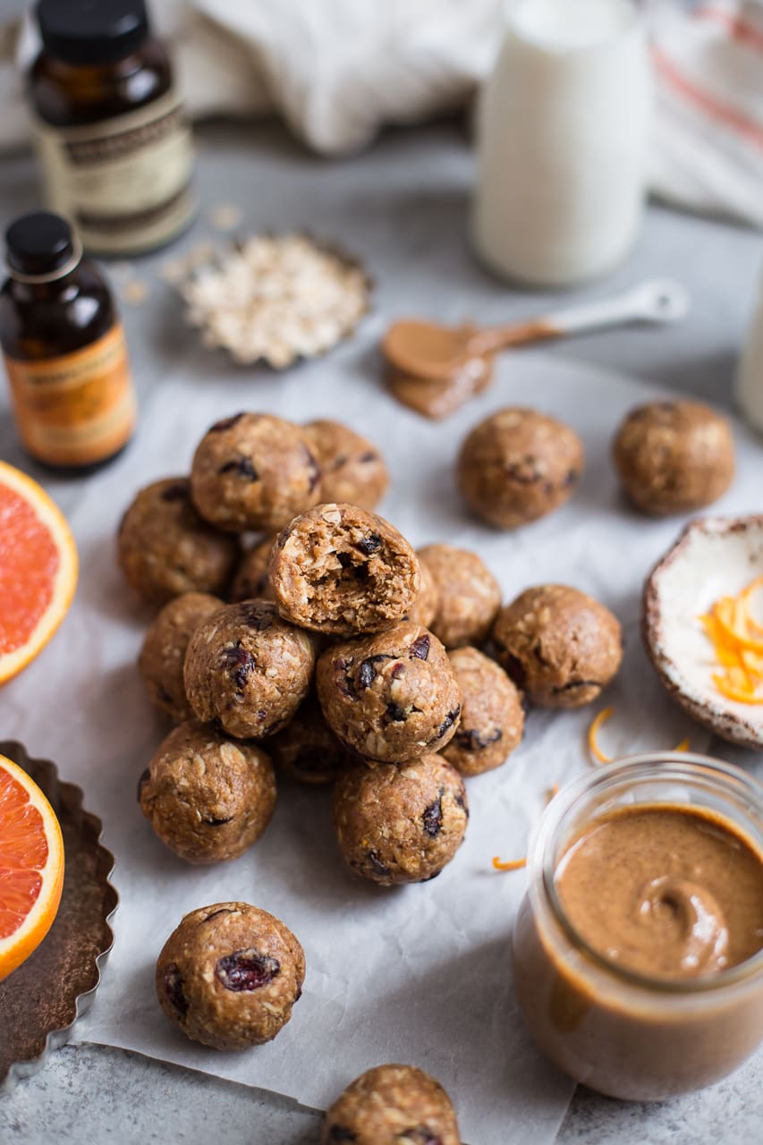 Cranberry Orange Oatmeal Cookie Energy Bites