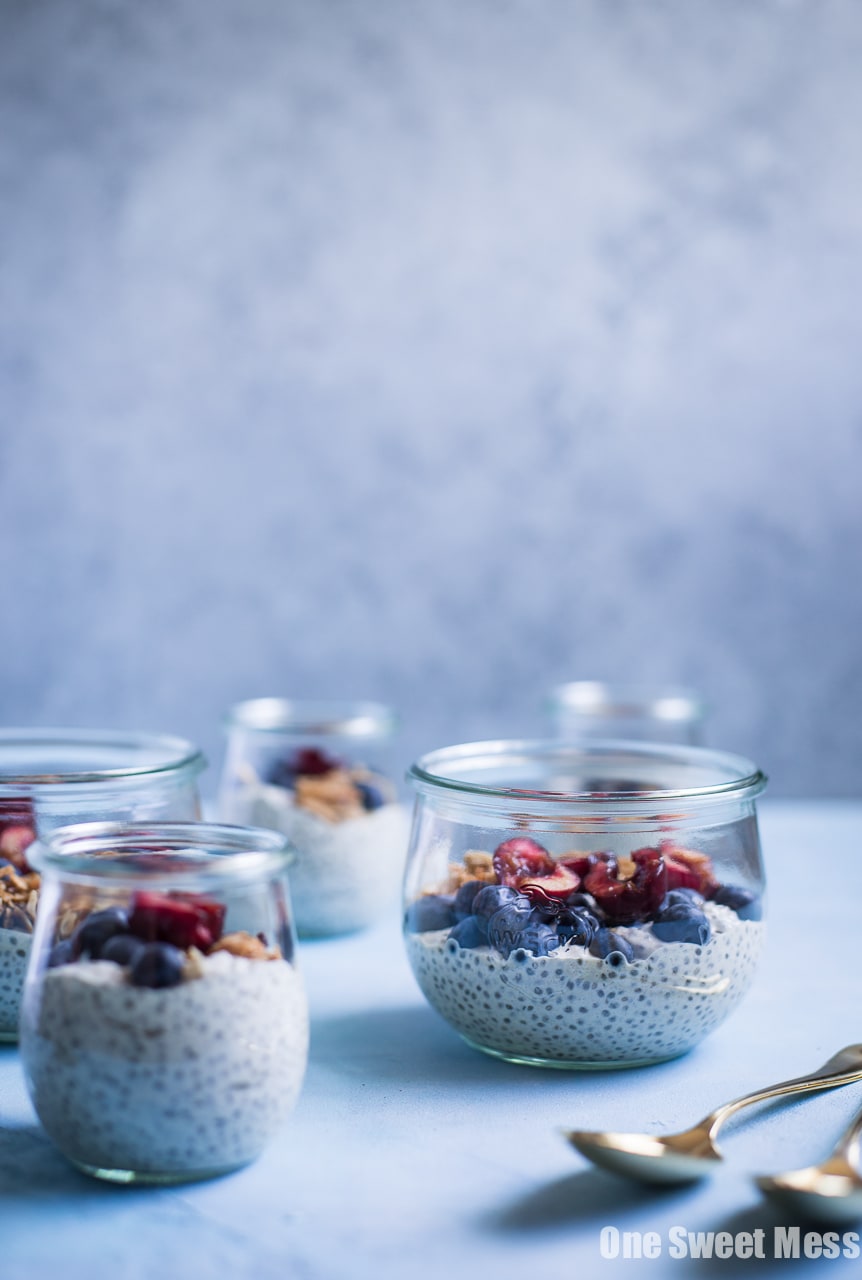 This Very Vanilla Chia Pudding is gluten-free, vegan-friendly, naturally sweetened, and high in protein. It's a great on-the-go healthy breakfast option.