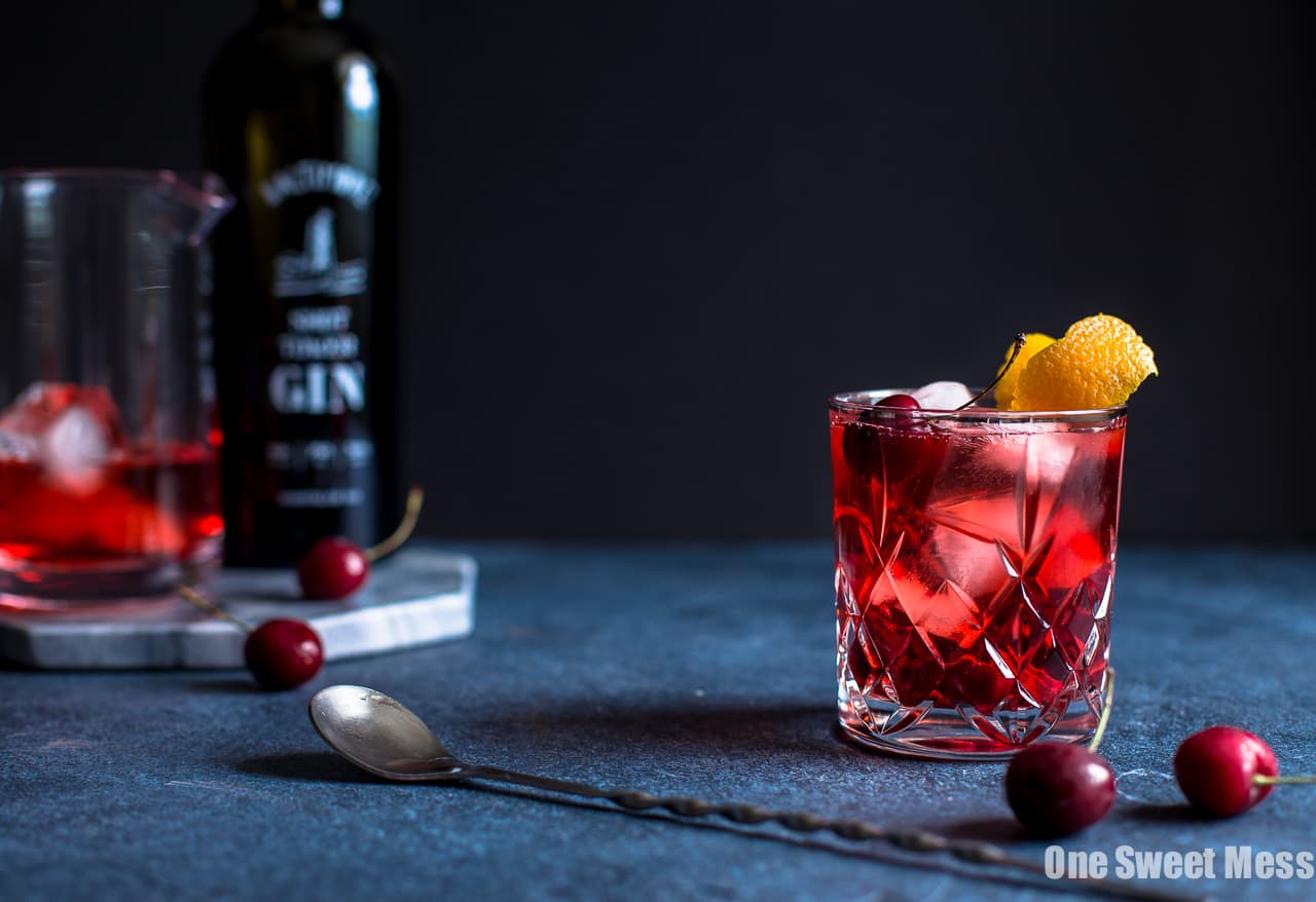 Cherry Negroni Cocktail