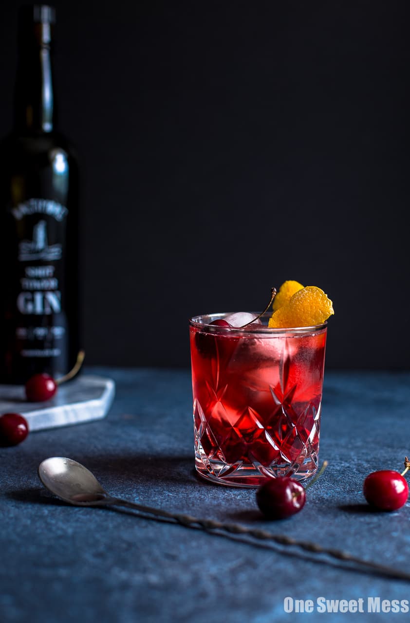 Cherry Negroni Cocktail