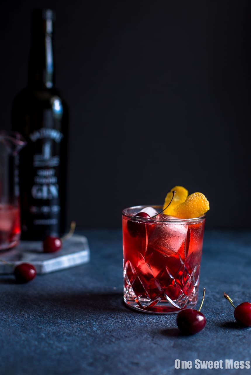 Cherry Negroni Cocktail