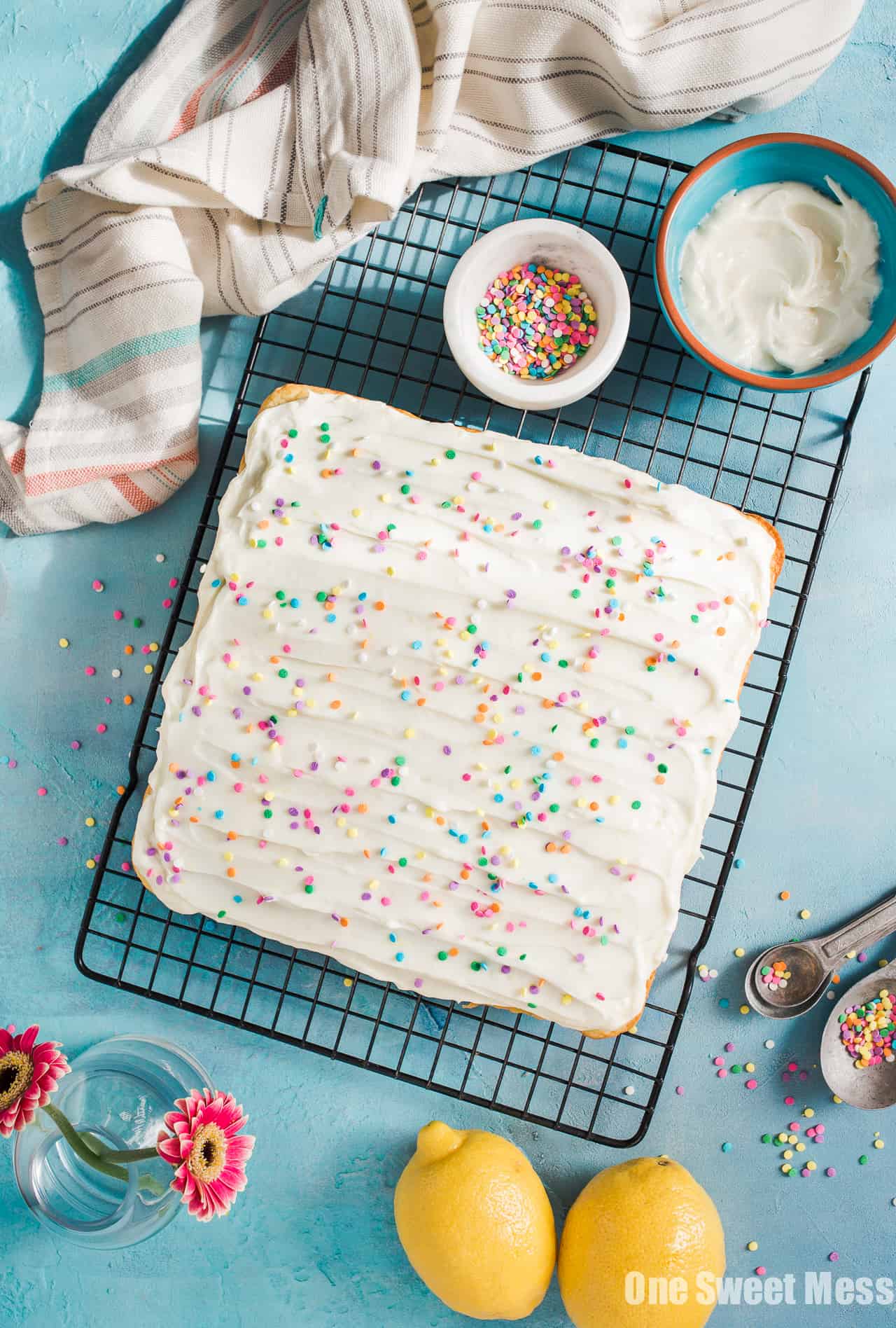 Gluten-Free Lemon Buttermilk Cake with Cream Cheese Frosting