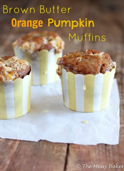 Brown Butter Orange Pumpkin Muffins2 {www.themessybakerblog.com}-4664