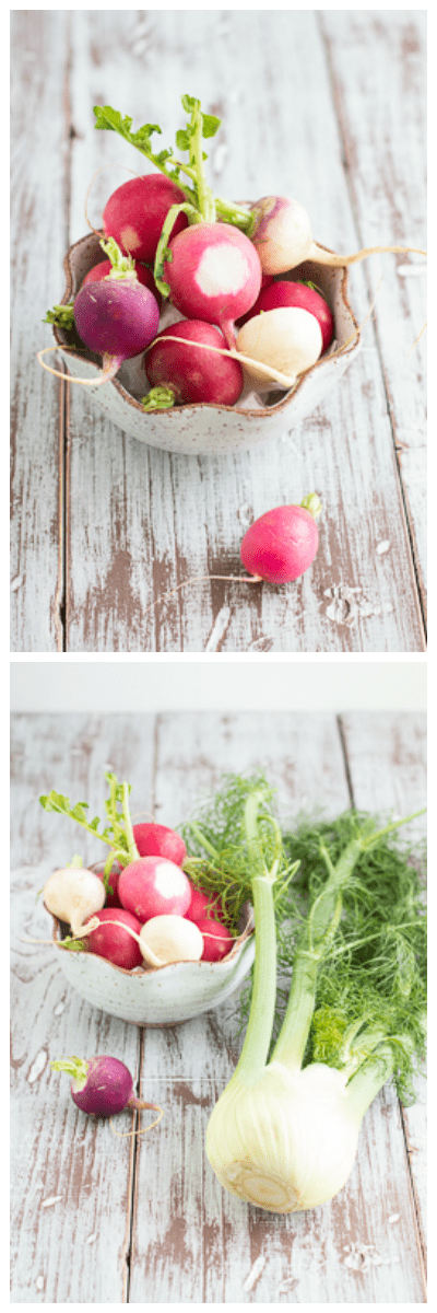 Fennel & Radish Salad with Cherry-Balsamic Vinaigrette | www.themessybakerblog.com