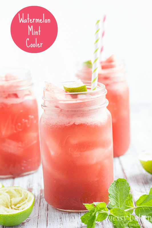 Watermelon Mint Cooler | www.themessybakerblog.com