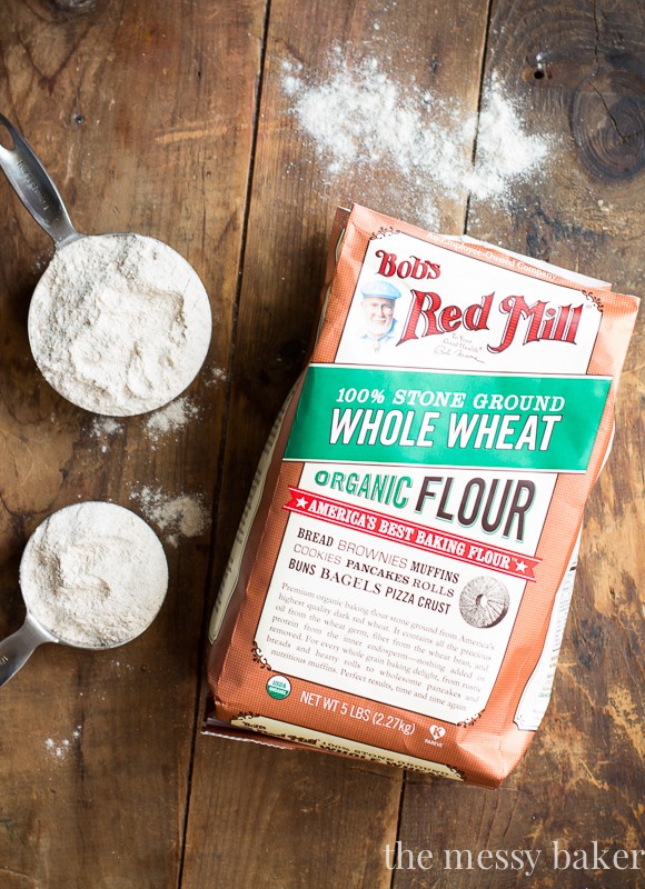 Bob's Red Mill Organic Whole Wheat Flour | www.themessybakerblog.com
