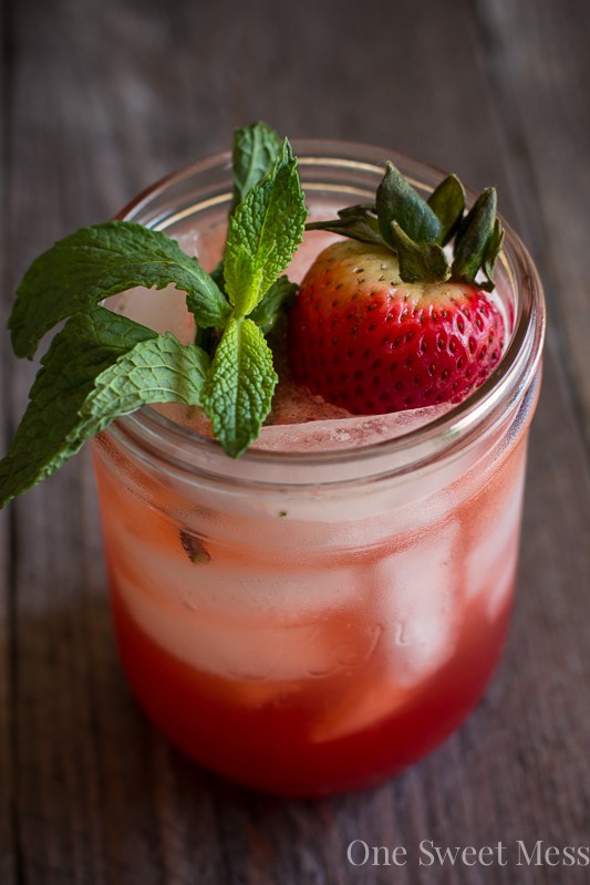 Strawberry Jam Bourbon Smash