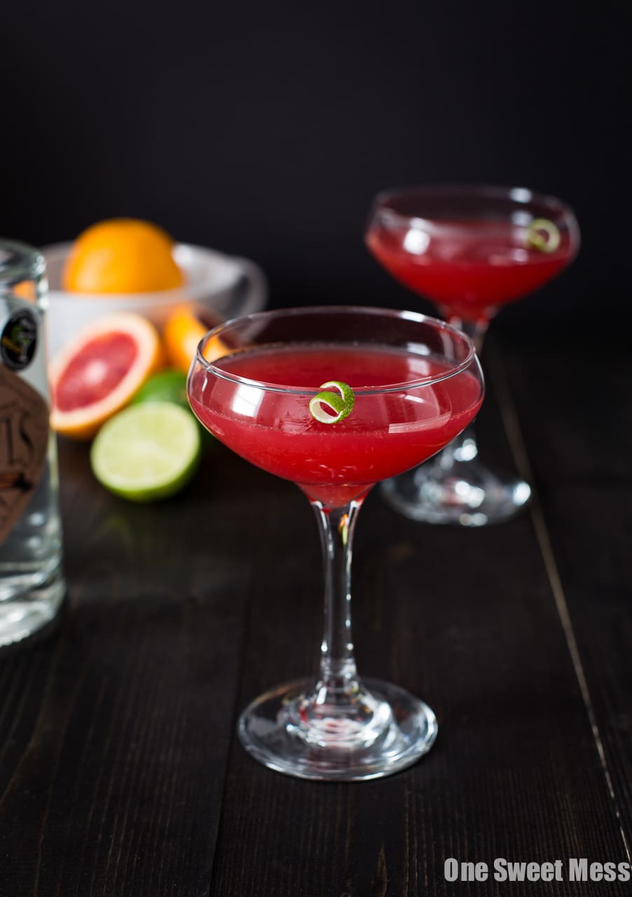 Blood Orange Cosmo Cocktail