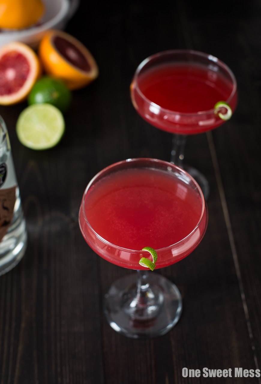 Blood Orange Cosmo Cocktail