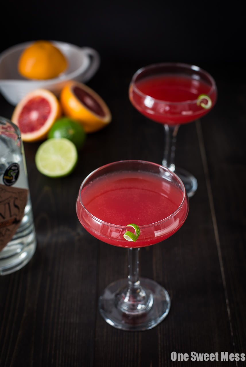 Blood Orange Cosmo Cocktail