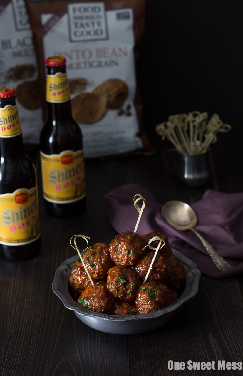 Spicy Chorizo Meatballs with Chipotle Barbecue Glaze