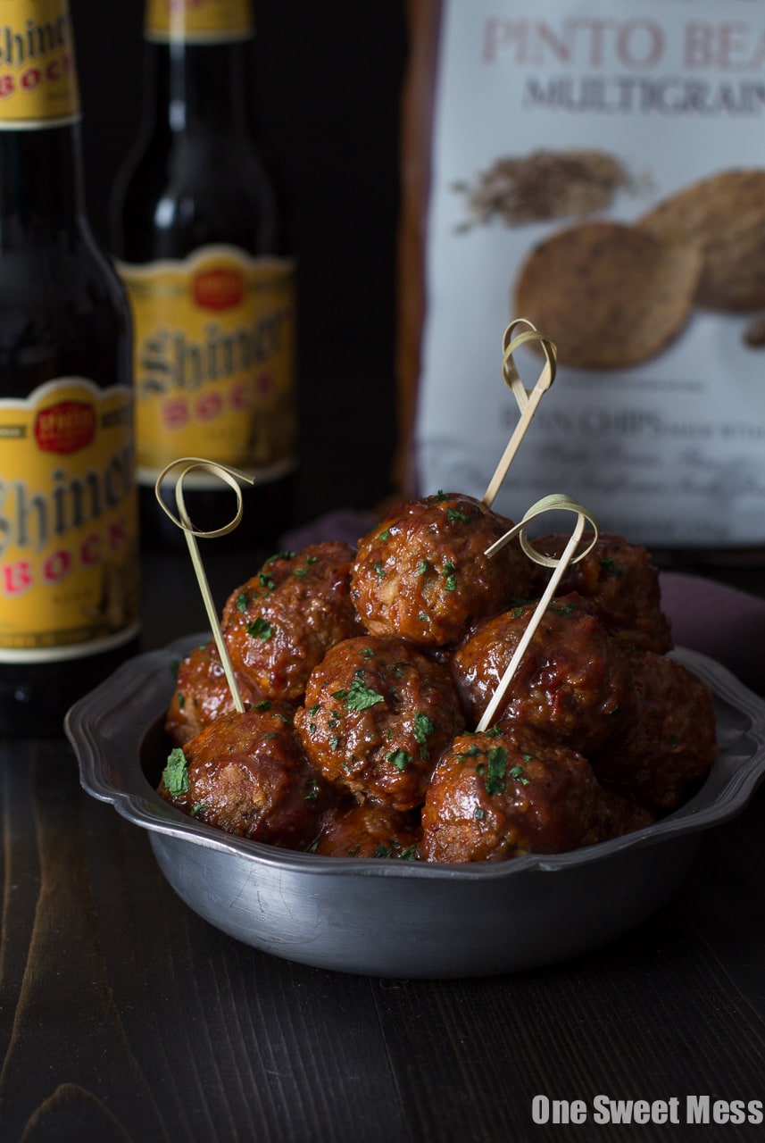 Spicy Chorizo Meatballs with Chipotle Barbecue Glaze
