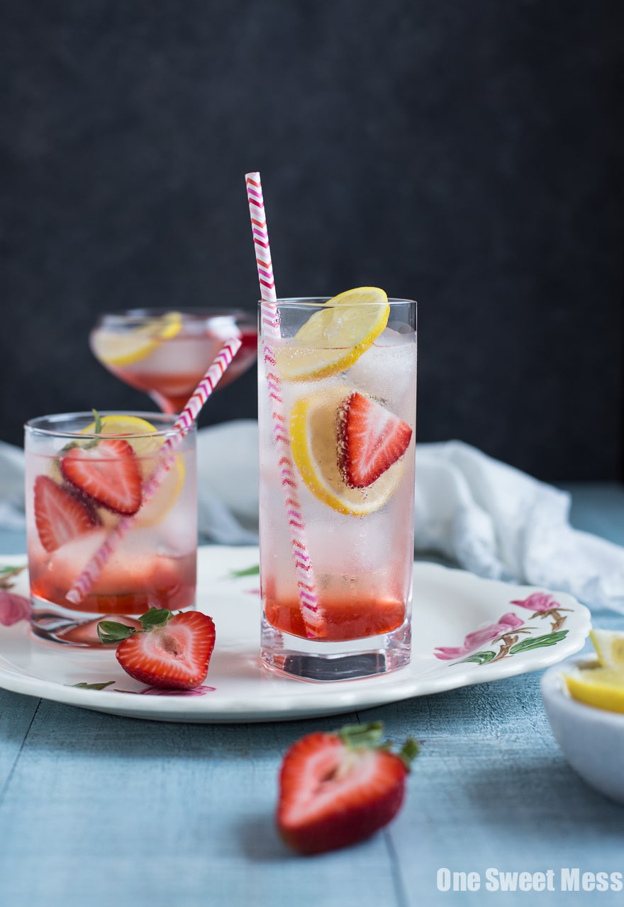 Strawberry Lemon Gin Fizz: This refreshing cocktail combines sweet strawberry syrup, tart lemon juice, and herb-infused gin. Get ready to rock summer!