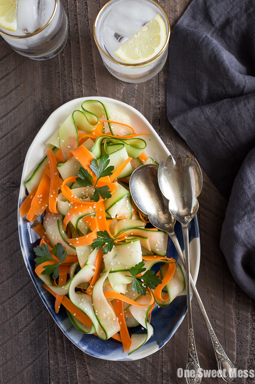 Shaved Cucumber & Carrot Salad