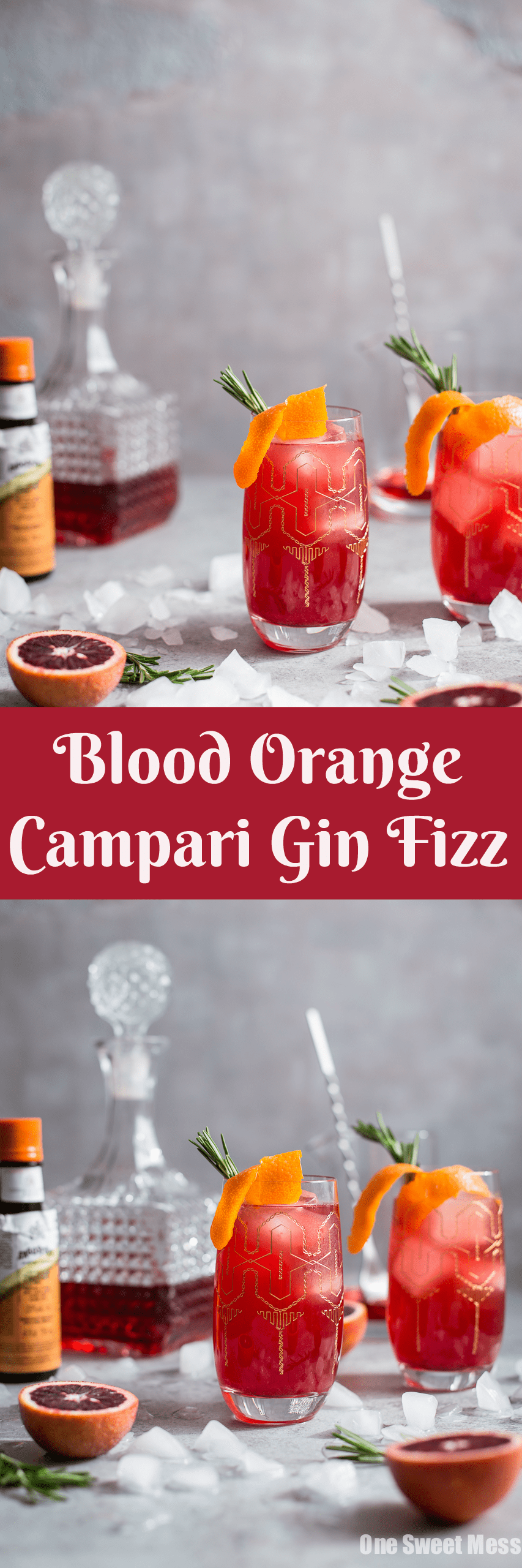 Blood Orange Campari Gin Fizz