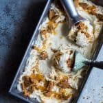 No-Churn Peach Cobbler Ice Cream
