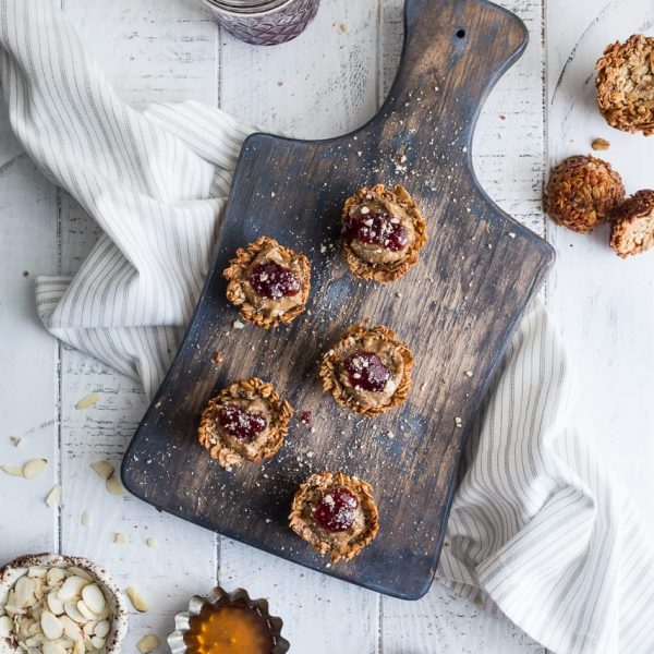 Honey Almond Butter Mini Granola Cups {GlutenFree} One Sweet Mess