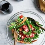 Grilled Corn, Red Pepper and Green Bean Salad {Gluten-Free + Vegan}