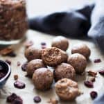 Toasted Pecan Cranberry Energy Bites | Gluten-Free, Vegan & Naturally Sweetened